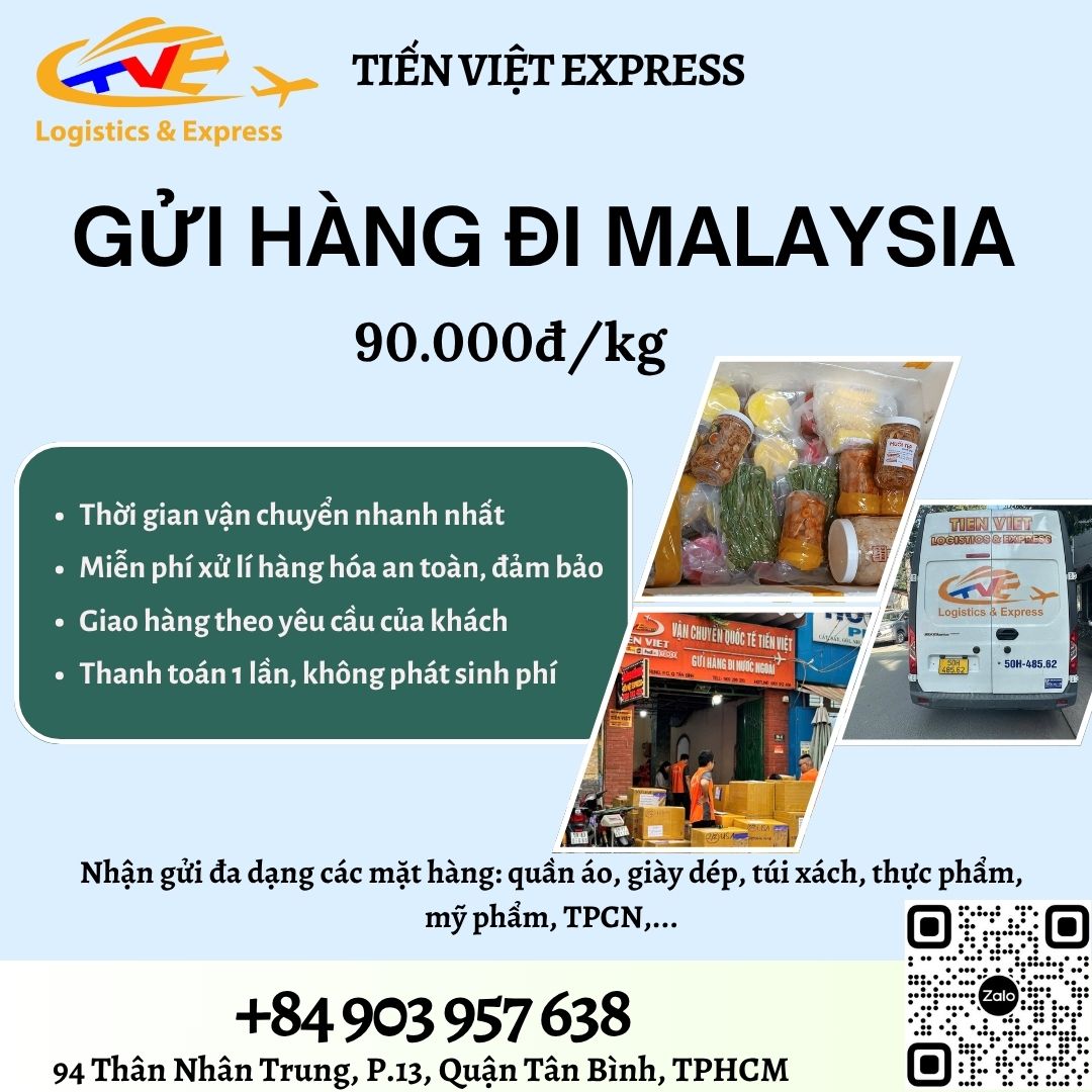 Gửi hàng đi Malaysia - Tiến Việt Express